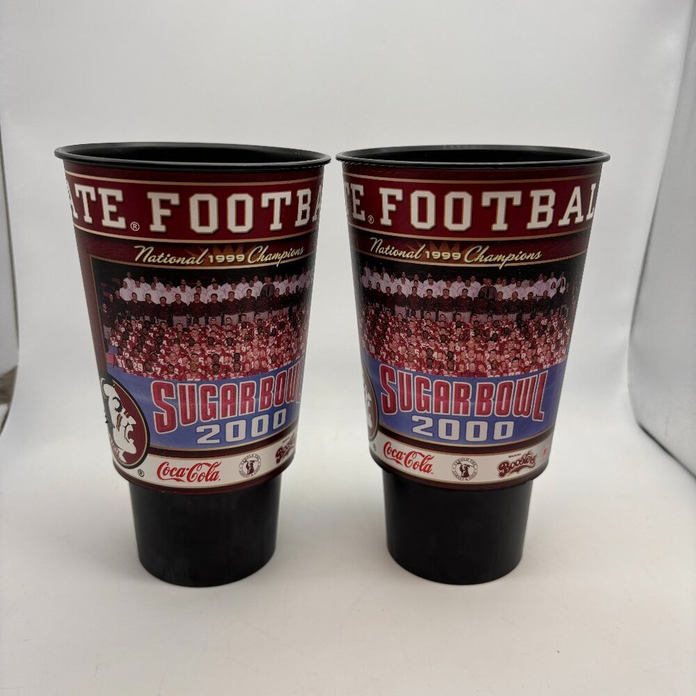 Florida State University FSU Seminoles National Champions 1993 Cups Set of Two